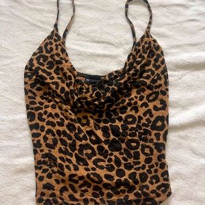 PrettyLittleThing Cheetah tank top